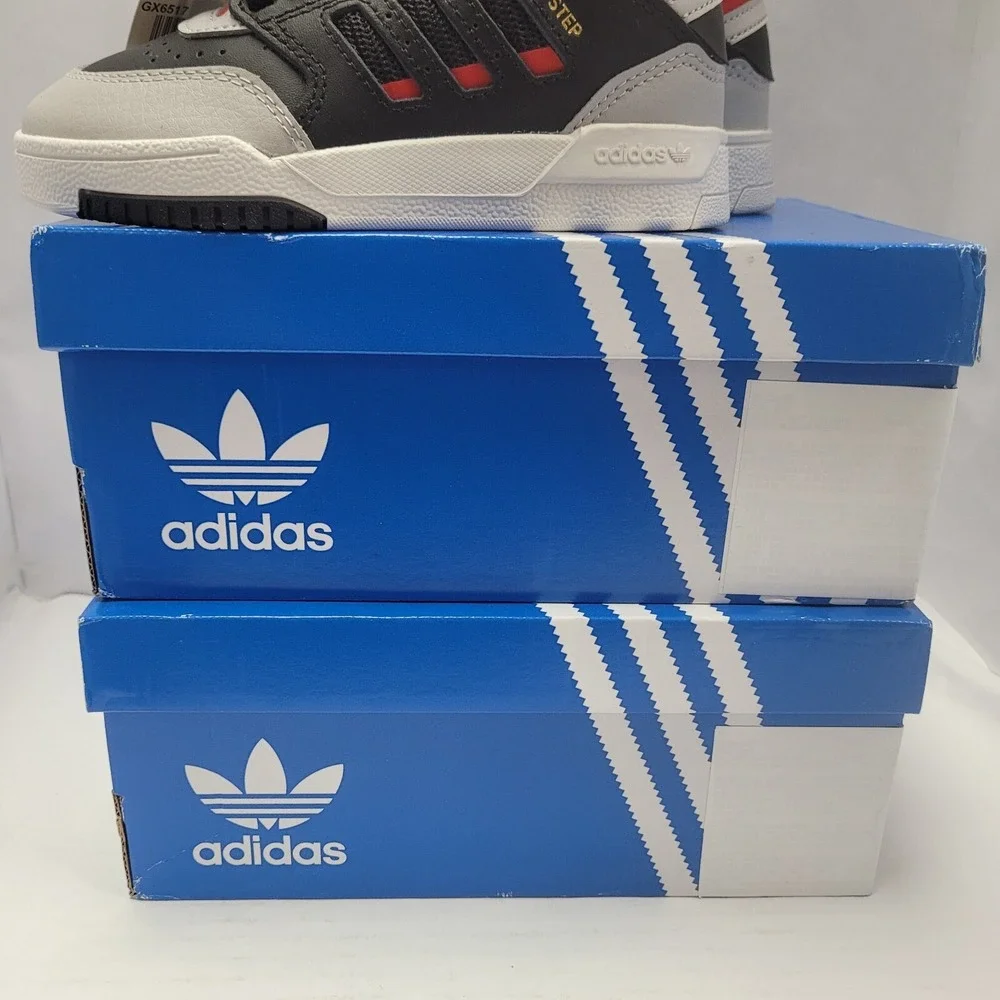 Adidas Drop Step Children's US 11.5K Sneakers GX6517 Black Grey Red NEW with Box